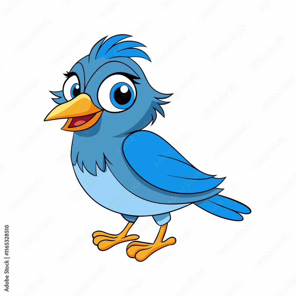 blue bird cartoon