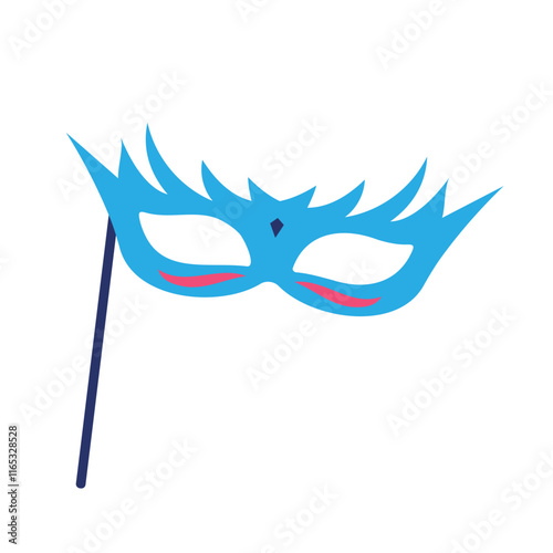 New year carnival mask vector illustration