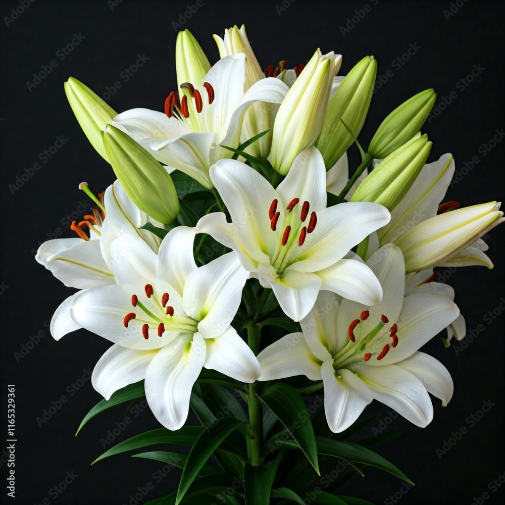 Fototapeta premium bouquet of lilies