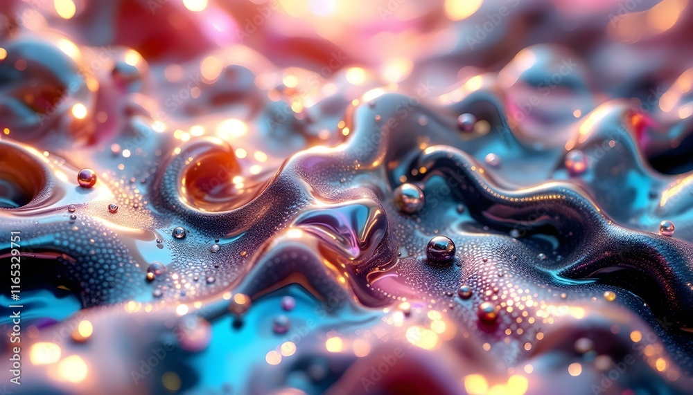 Abstract 2D and 3D Fusion Composition