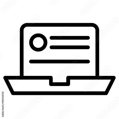 News Press Online Line Icon