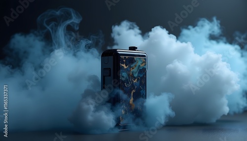 Elegant Vaporizer in Mystical Blue Marble Design photo