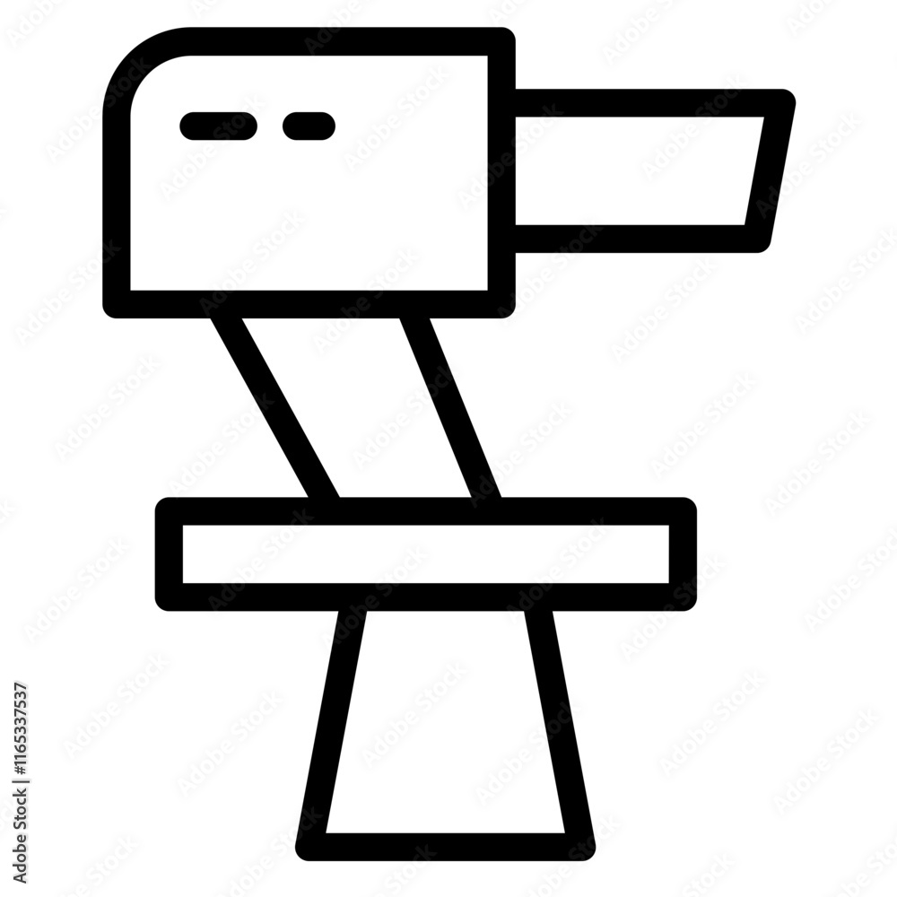 Tv Studio Camera Line Icon Tv Studio Camera Line Icon