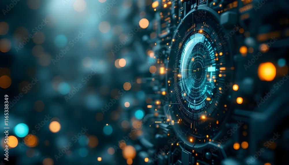 Abstract AI and Technology Background