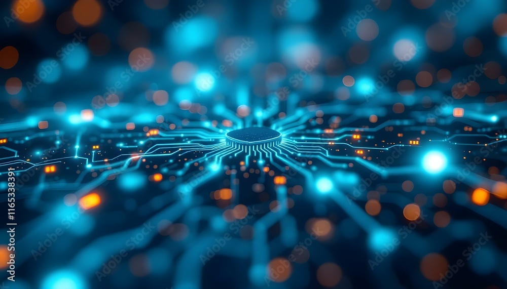 Abstract AI and Technology Background