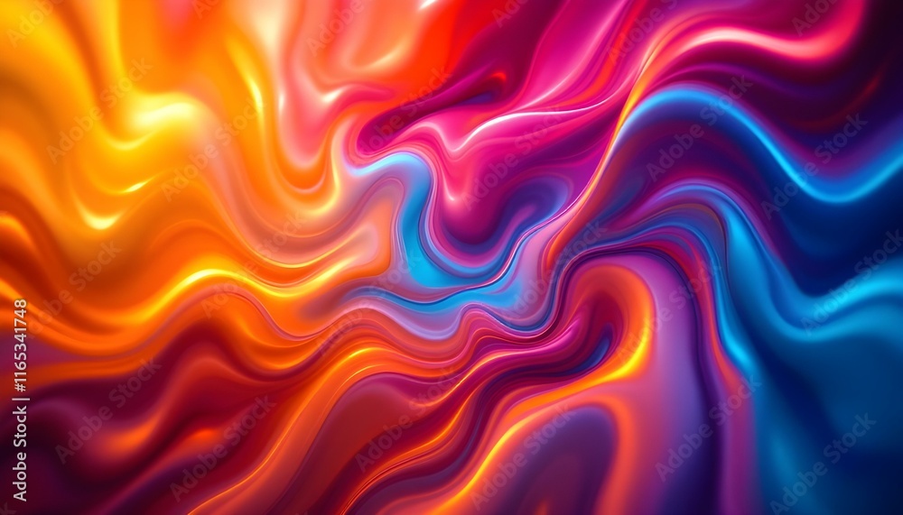Abstract Composition Symbolizing Unity and Diversity