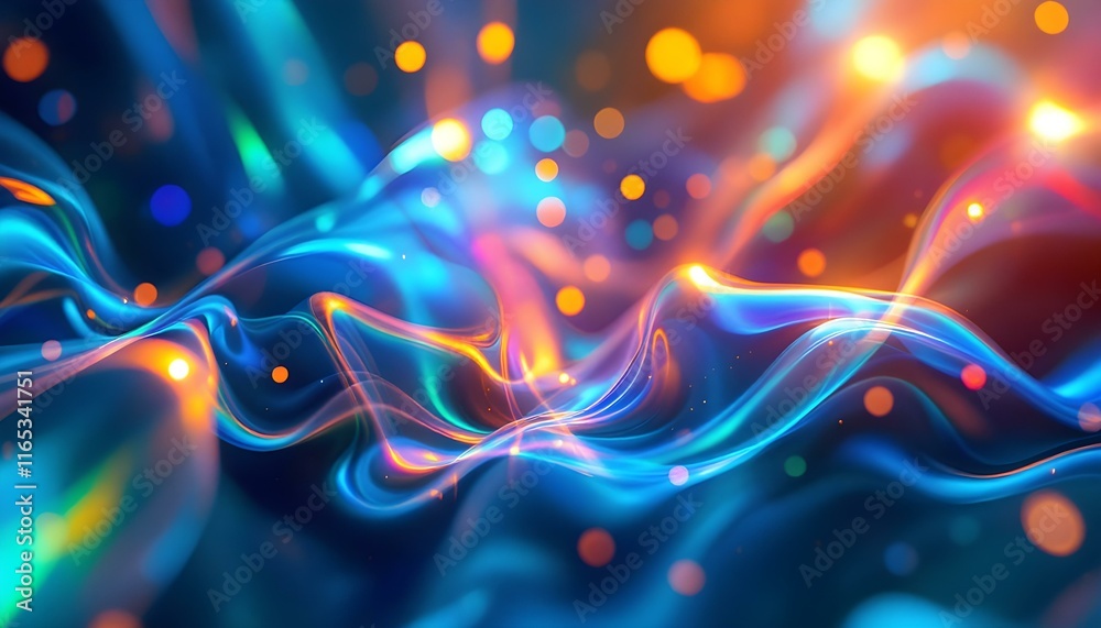 Abstract Composition Symbolizing Unity and Diversity