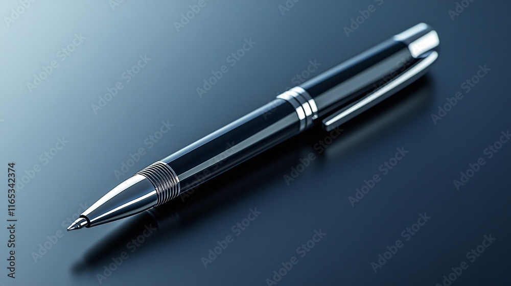 custom made wallpaper toronto digitalElegant ballpoint pen lying on dark surface reflecting light