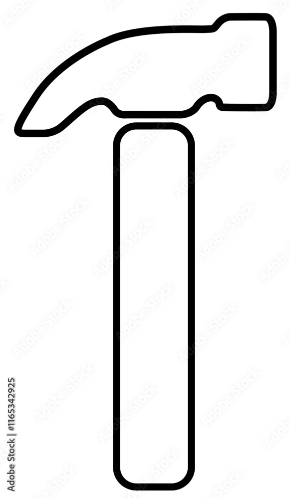 Vector of the hammer Vector of the hammer