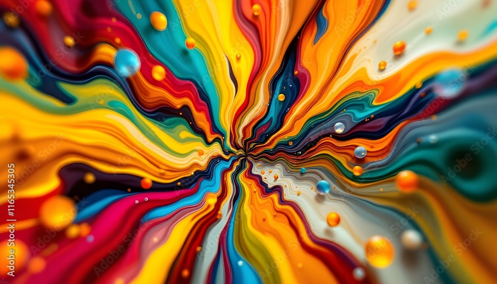 Abstract Composition with Depth and Perspective