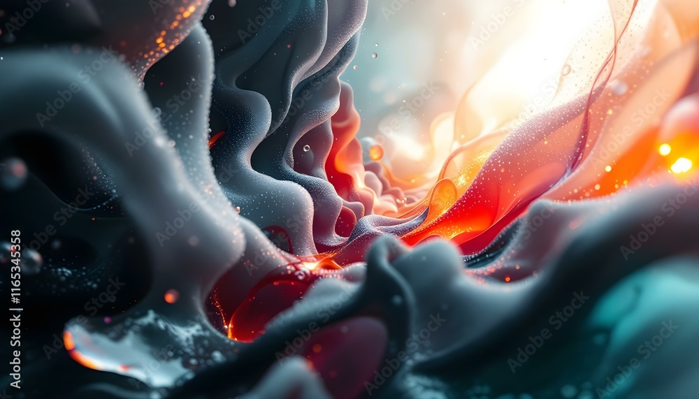 Abstract Composition with Depth and Perspective