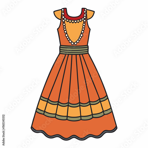 illustration of a dress