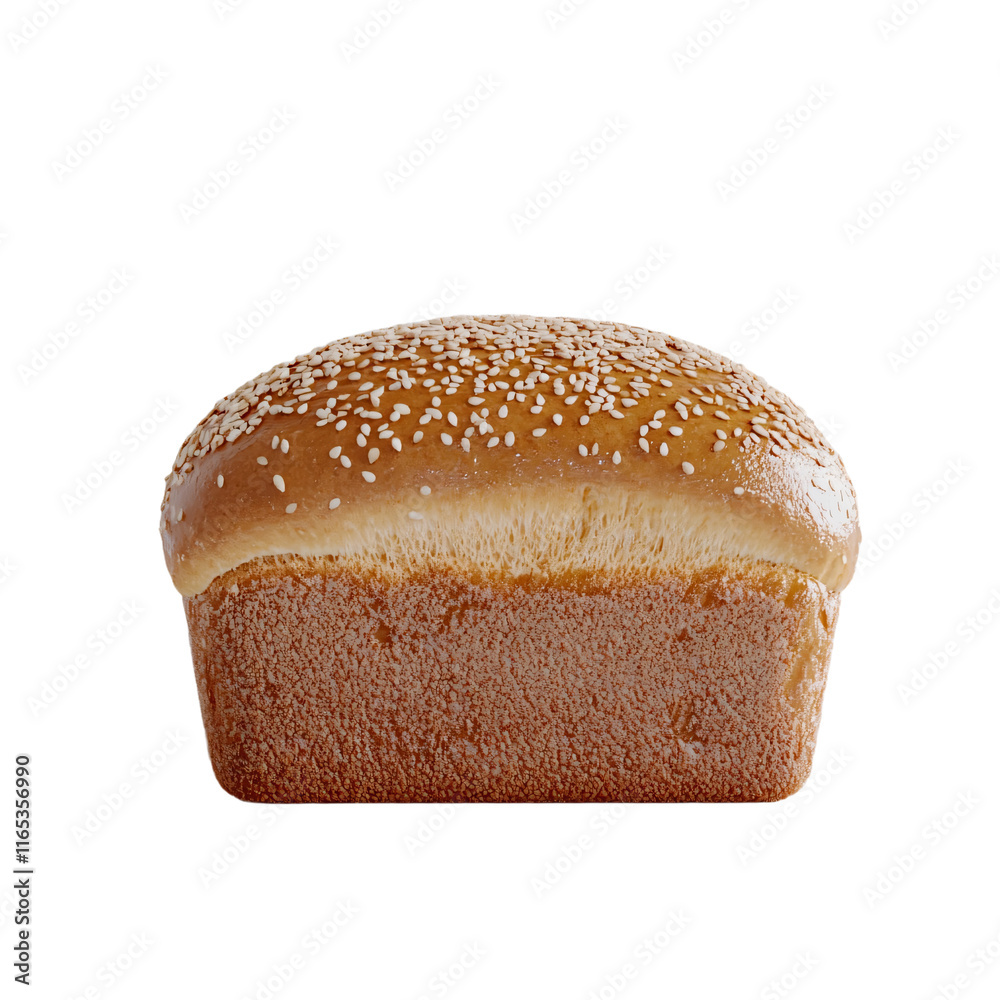 a loaf of bread with sesame seeds on top a loaf of bread with sesame seeds on top