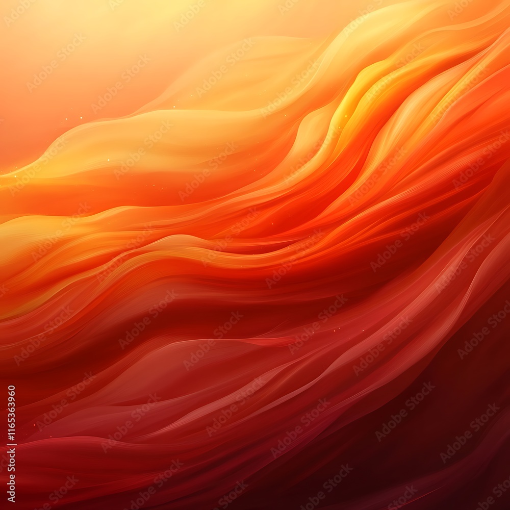 Obraz premium dynamic flame orange gradient with glowing details 