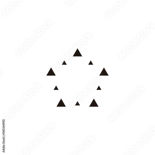 Free Download triangles, polygon shaped, decor geometric symbol simple logo vector - GFXLoad