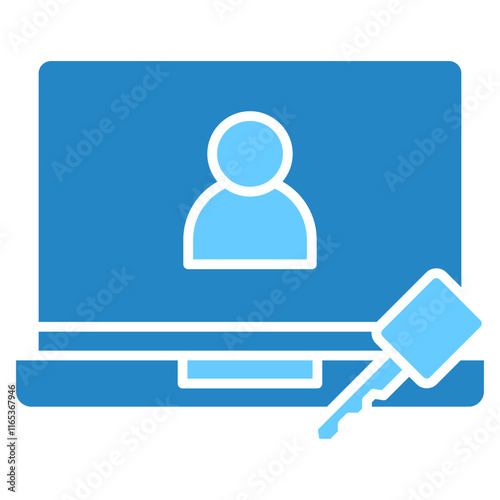 Access dual tone color icon. use for modern concept, print, UI, UX kit, web and app development. Vector EPS 10, related to digital education, digital learning.