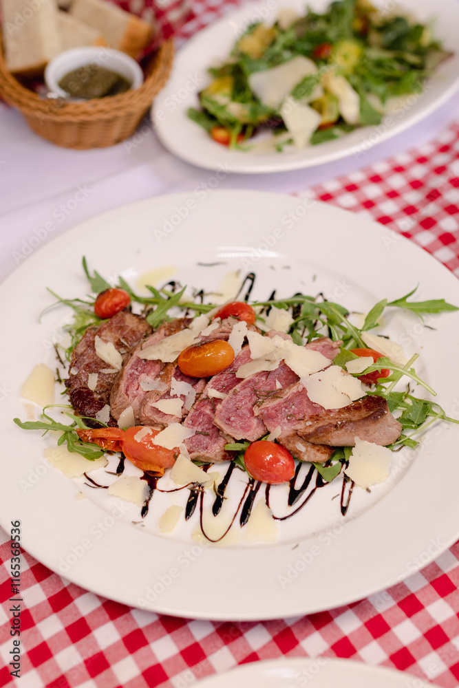 Grilled Steak Salad with Arugula and Parmesan Grilled Steak Salad with Arugula and Parmesan