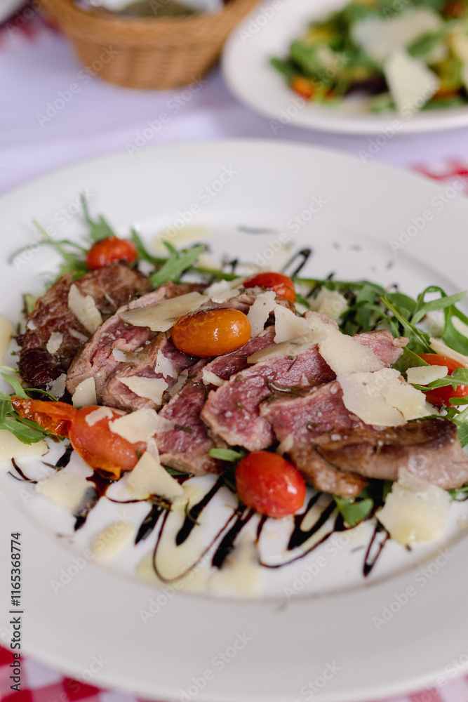 Grilled Steak Salad with Arugula and Parmesan Grilled Steak Salad with Arugula and Parmesan