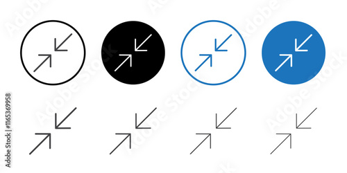 Contract icon Thin outline art symbol