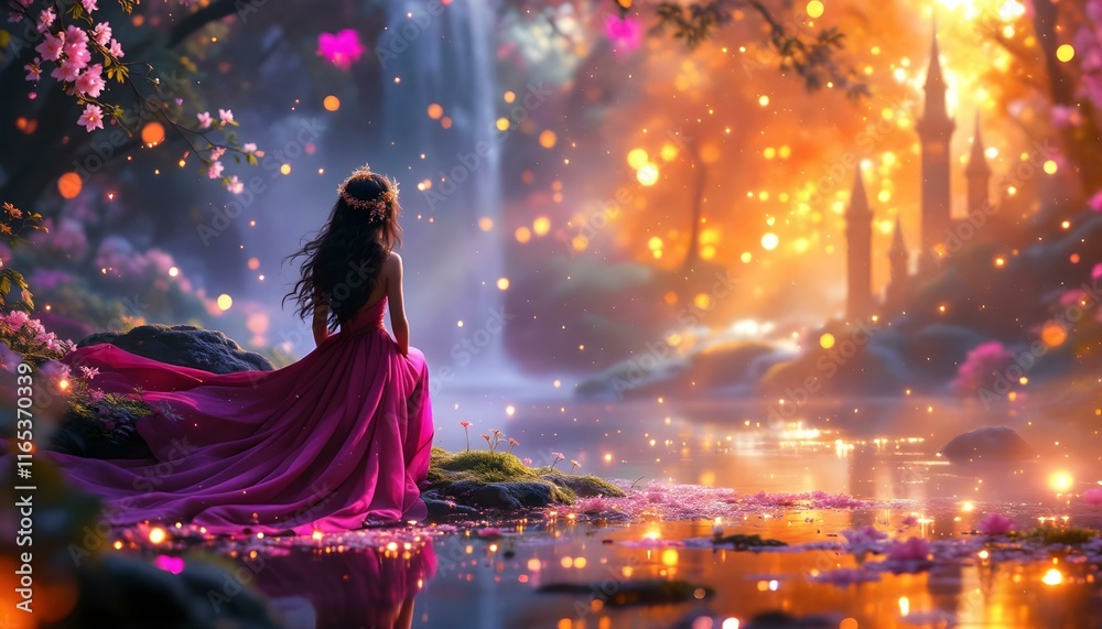 Enchanting Magical World with Fantasy Character