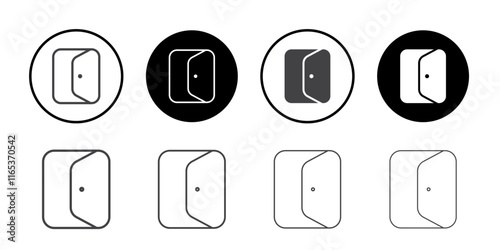 Door icon Thin outline art symbol