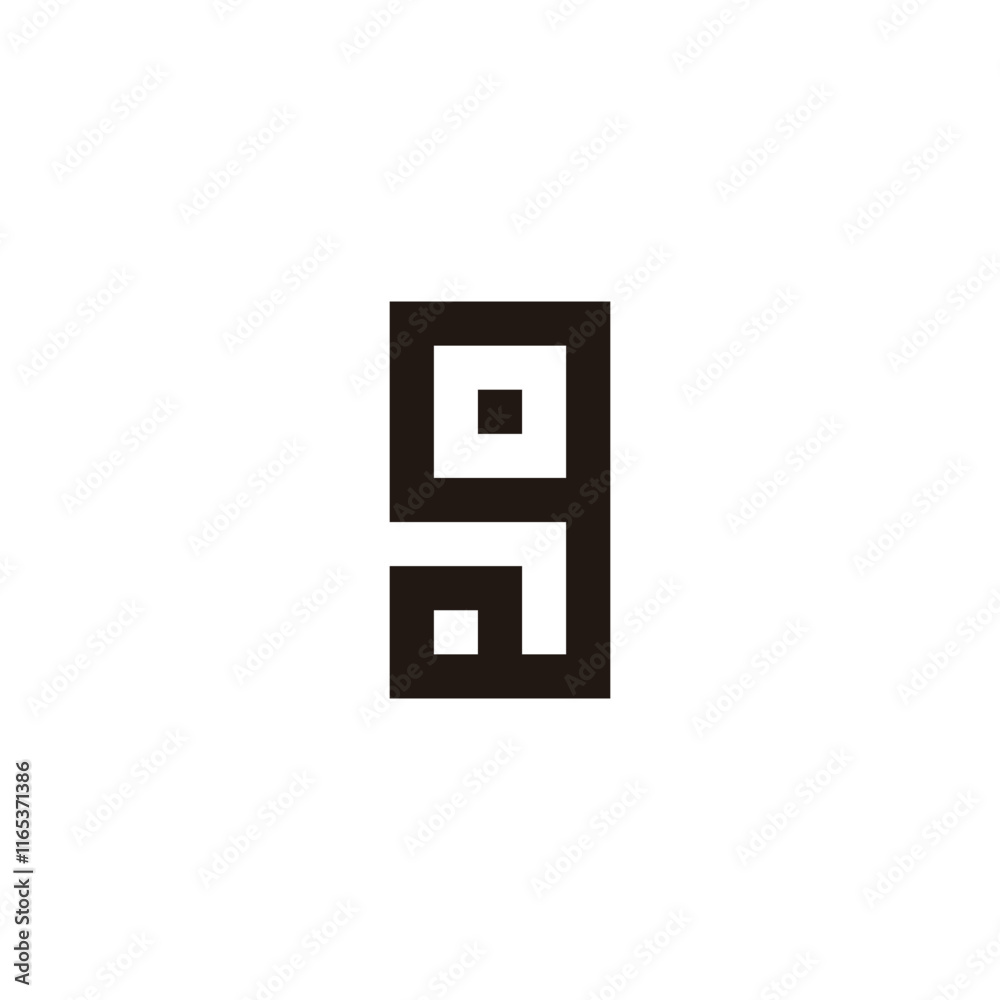 Letter g square, rare geometric symbol simple logo vector Letter g square, rare geometric symbol simple logo vector