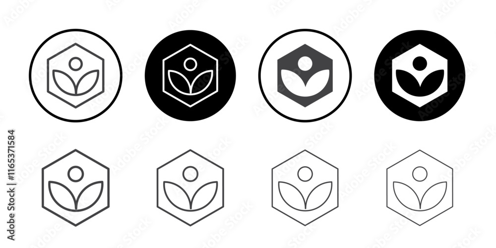 Khan academy icon Thin outline art symbol Khan academy icon Thin outline art symbol