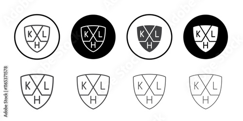 Khl icon Thin outline art symbol