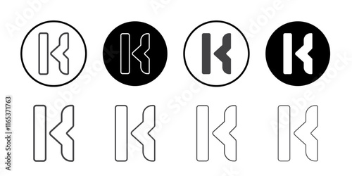 Kwgt icon Thin outline art symbol
