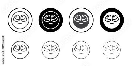 Pleeding icon Thin outline art symbol