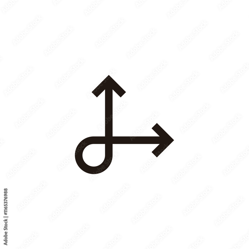 Letter L pointers, curve geometric symbol simple logo vector Letter L pointers, curve geometric symbol simple logo vector