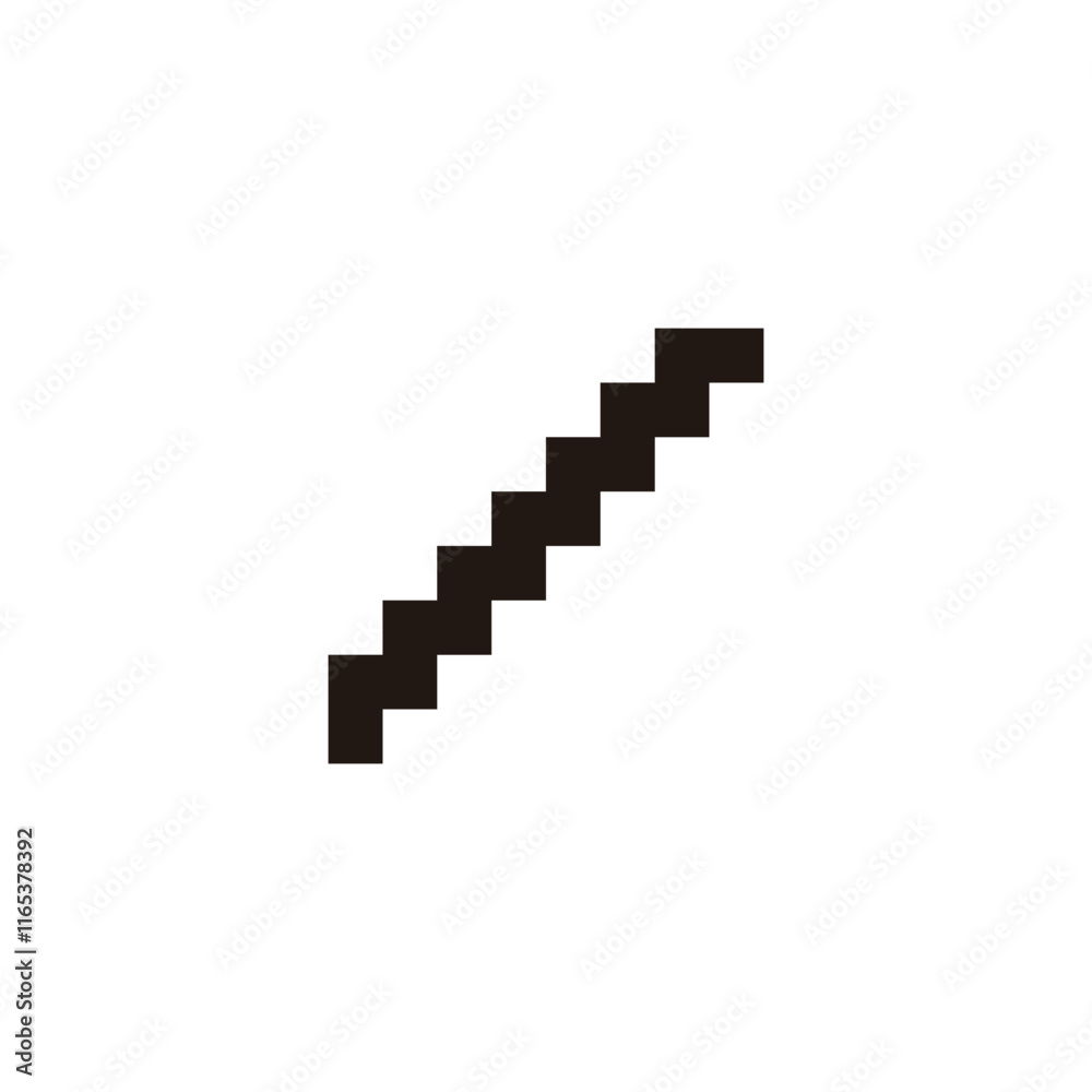 Stairs, square geometric symbol simple logo vector Stairs, square geometric symbol simple logo vector