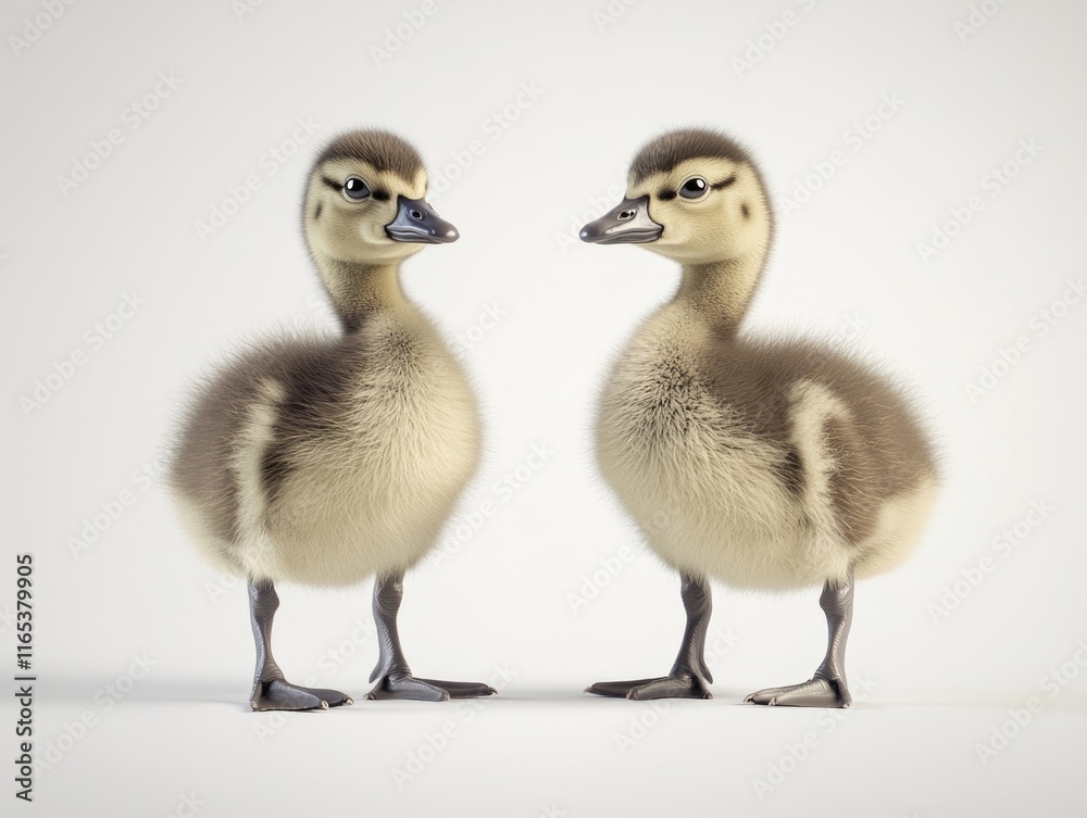Obraz premium Two baby ducks