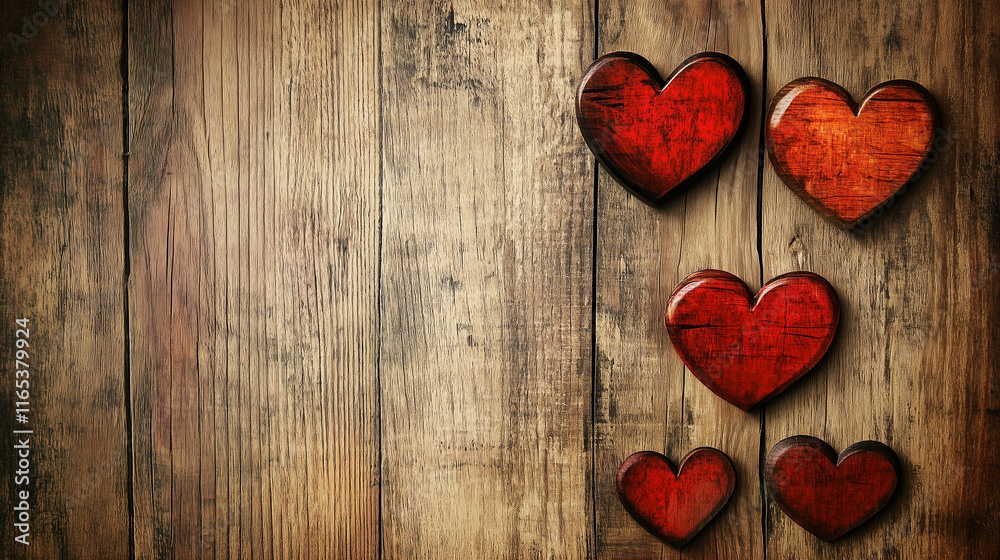 Romantic Valentine Background with Hearts and Copy Space for Love-Themed Celebrations and Decorations Romantic Valentine Background with Hearts and Copy Space for Love-Themed Celebrations and Decorations