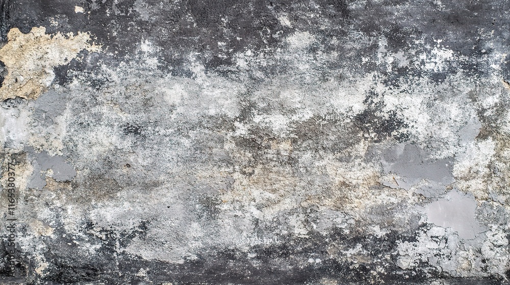 Obraz premium Old Gray Wall Texture with Cement and Dirt Accents