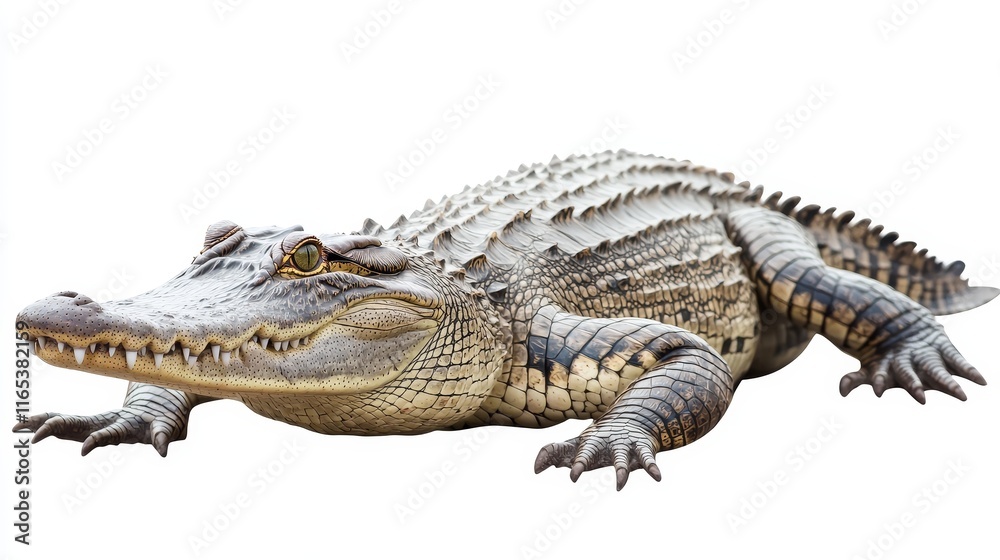 crocodile. crocodile on white background. animal crocodile. crocodile on white background. animal