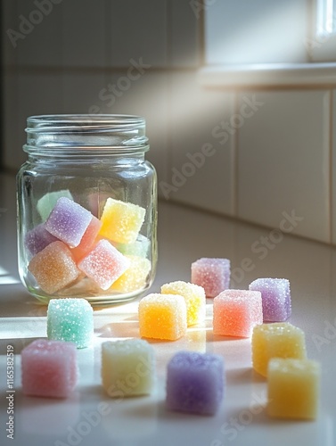 Sugar Cubes in Jar
