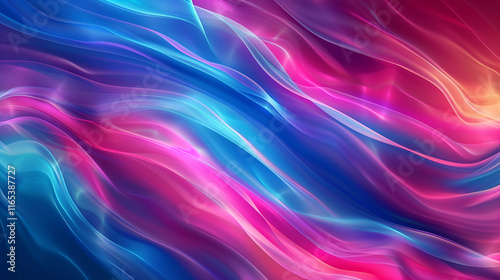 Wallpaper Mural Vibrant Abstract Colorful Waves Illustration with Dynamic Flow and Smooth Gradient Torontodigital.ca