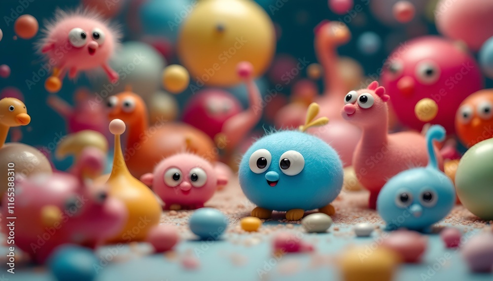 Playful Composition with Whimsical Objects