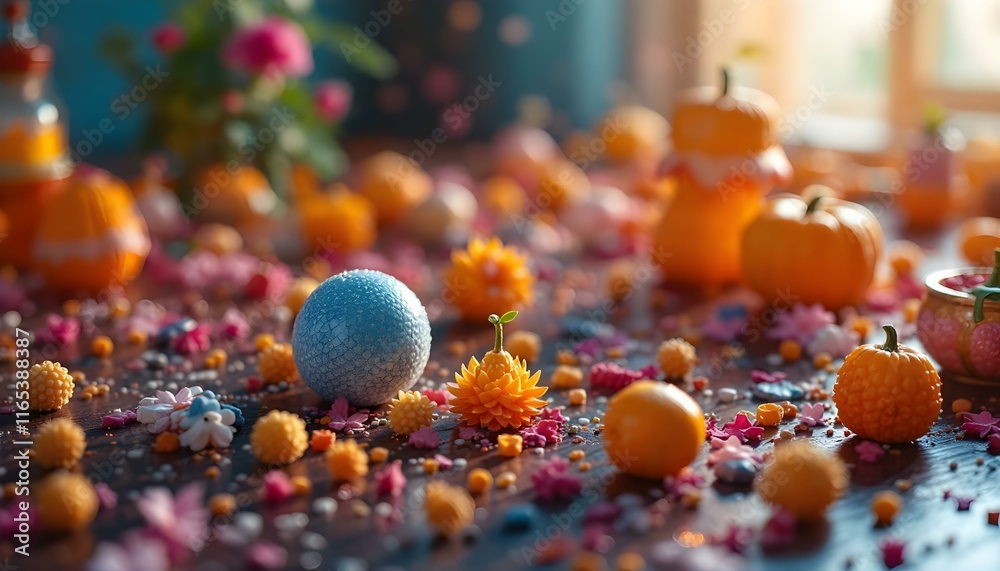Playful Composition with Whimsical Objects