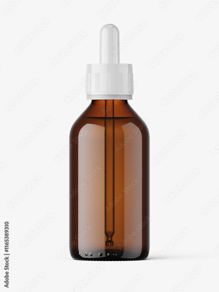 Fototapeta premium dropper bottle mockup