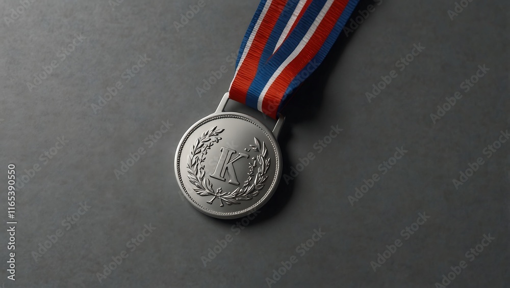 close up photo of a silver medallion placed on a concrete background close up photo of a silver medallion placed on a concrete background