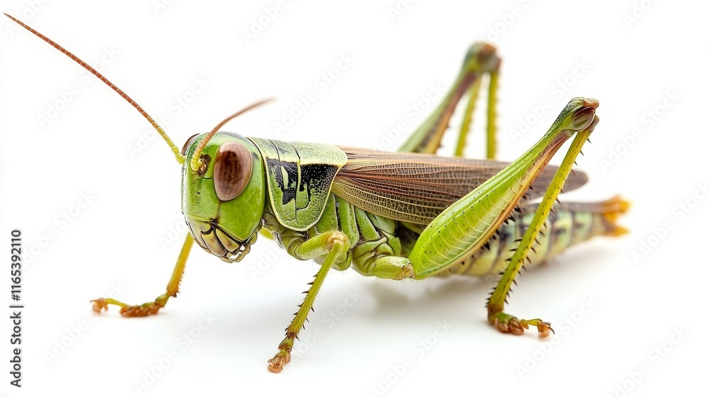 grasshopper. grasshopper on white background. animal grasshopper. grasshopper on white background. animal