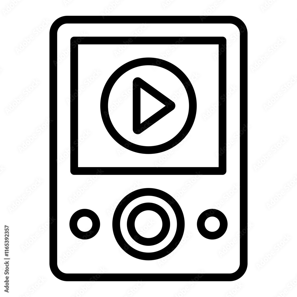 Music Notes Vector Line Icon Design Music Notes Vector Line Icon Design