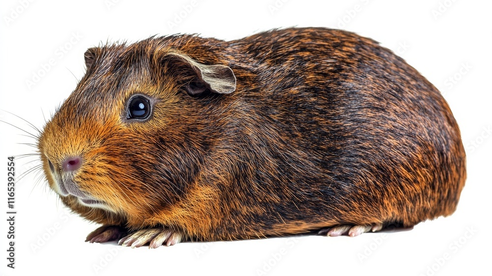 guinea pig. guinea pig on white background. animal