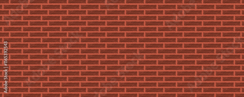 Banner design featuring a red brick wall background.