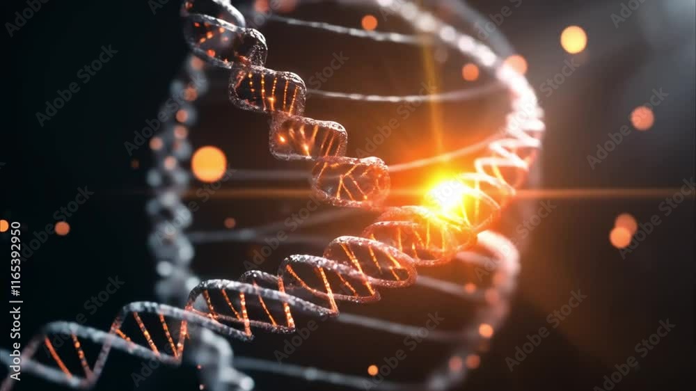 Loop rotation of a molecule of DNA and cell division