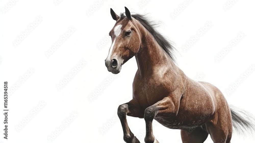 horse. horse on white background. animal horse. horse on white background. animal