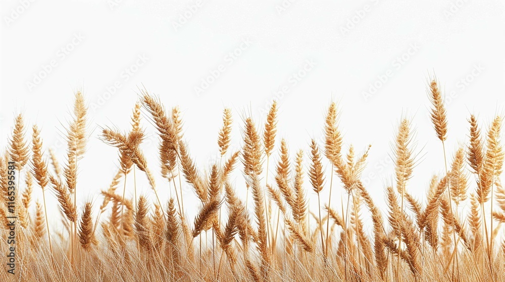 Fototapeta premium golden wheat field in sunset