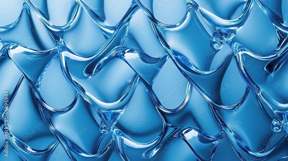 Water Textures in Repeating Pattern of Transparent PVC Pipes Water Textures in Repeating Pattern of Transparent PVC Pipes